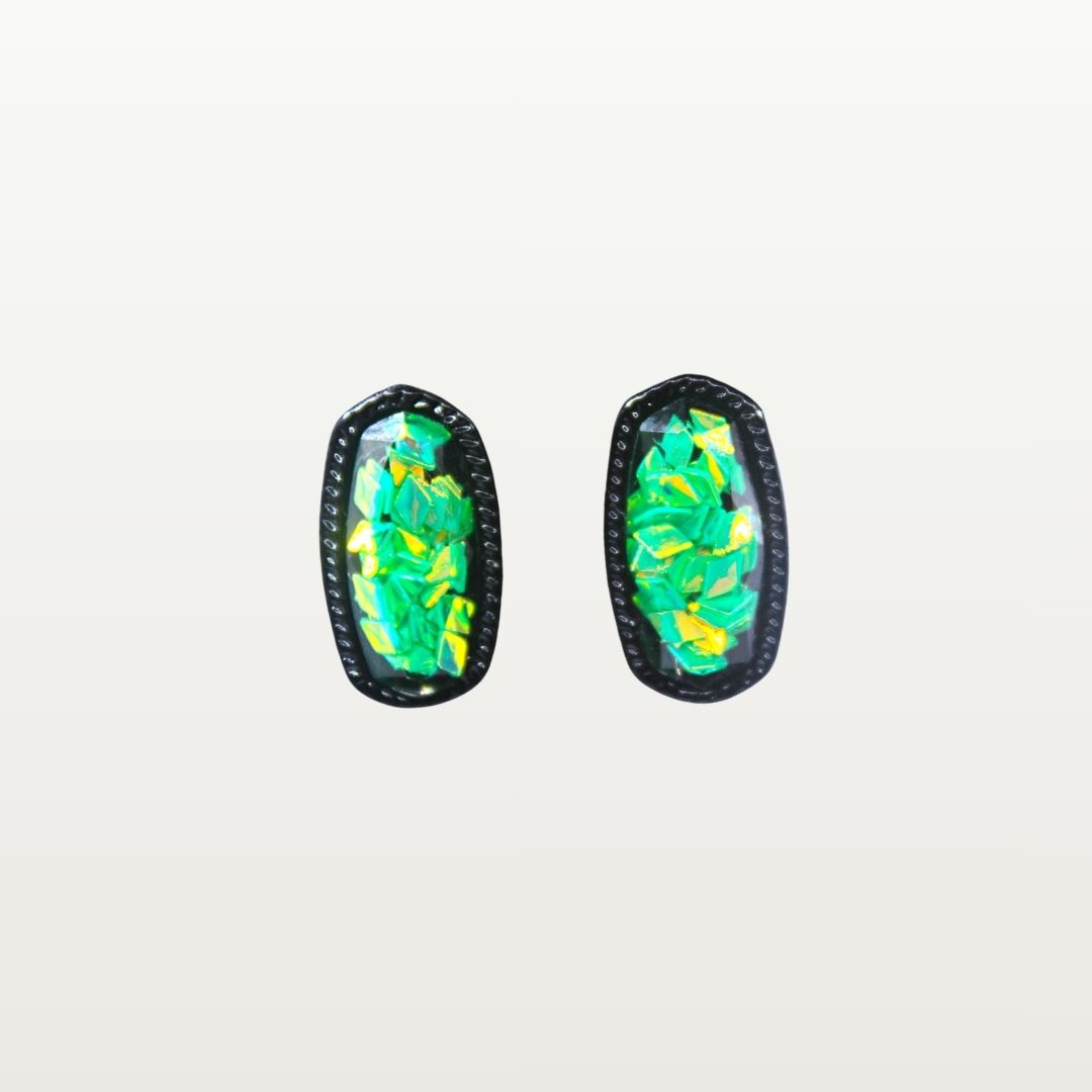 Crystal Oval Stud