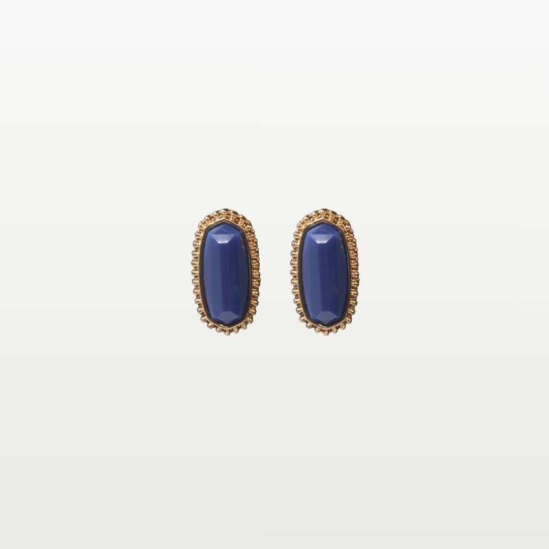 Crystal Oval Stud
