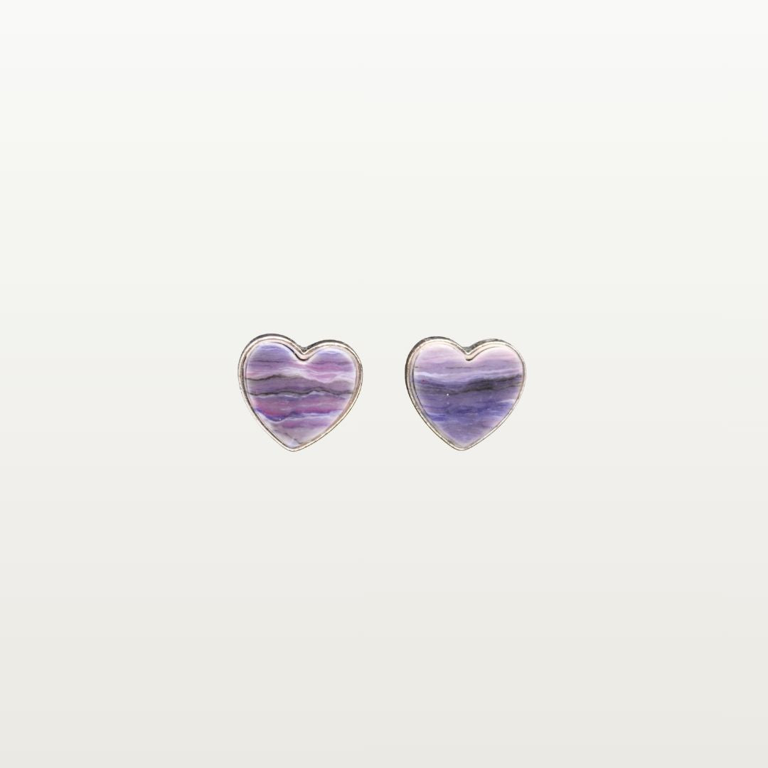 purple hearts - stone