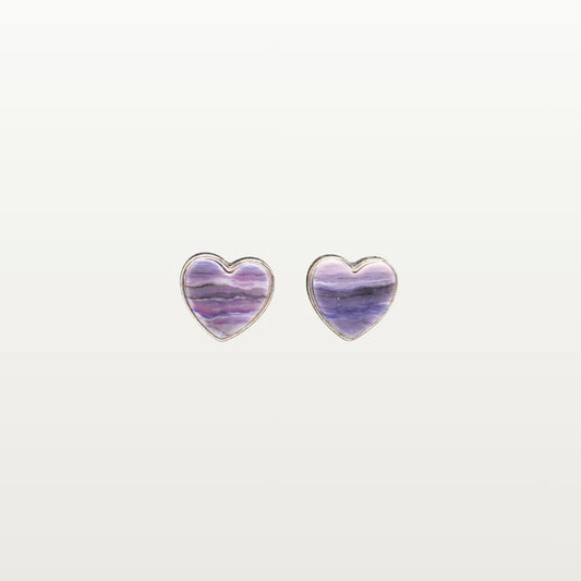 purple hearts - stone