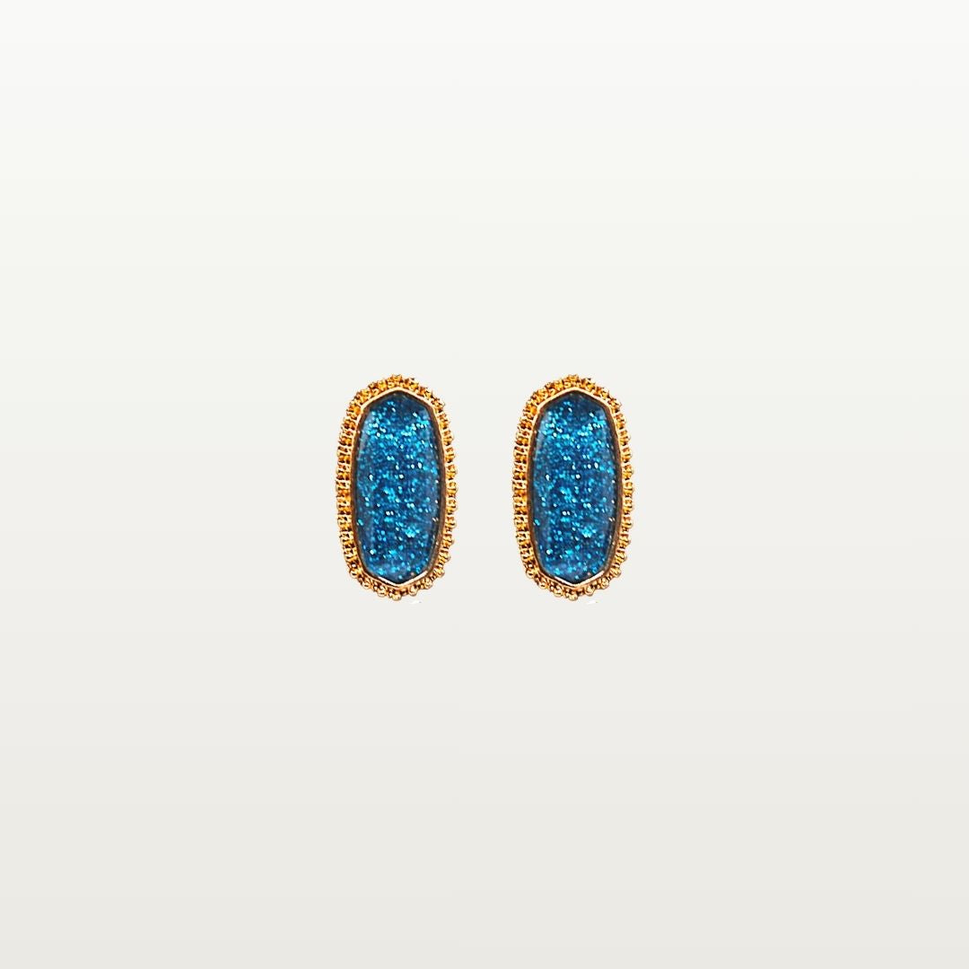 Crystal Oval Stud
