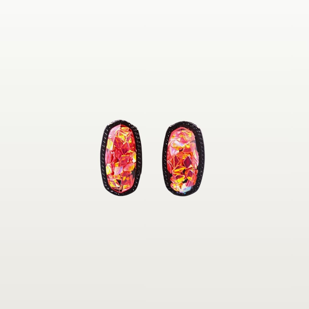 Crystal Oval Stud