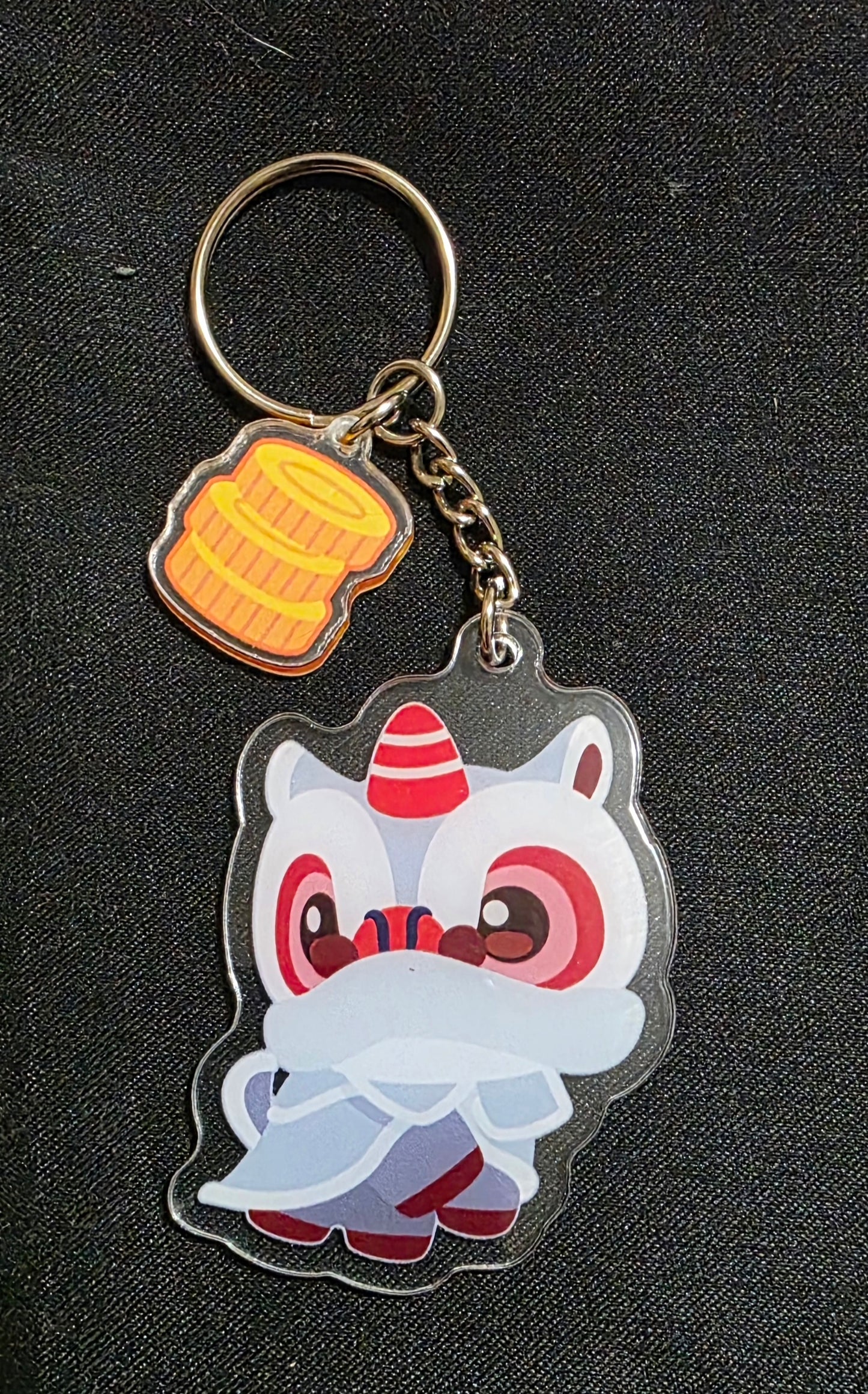 Lion Dog Keychain