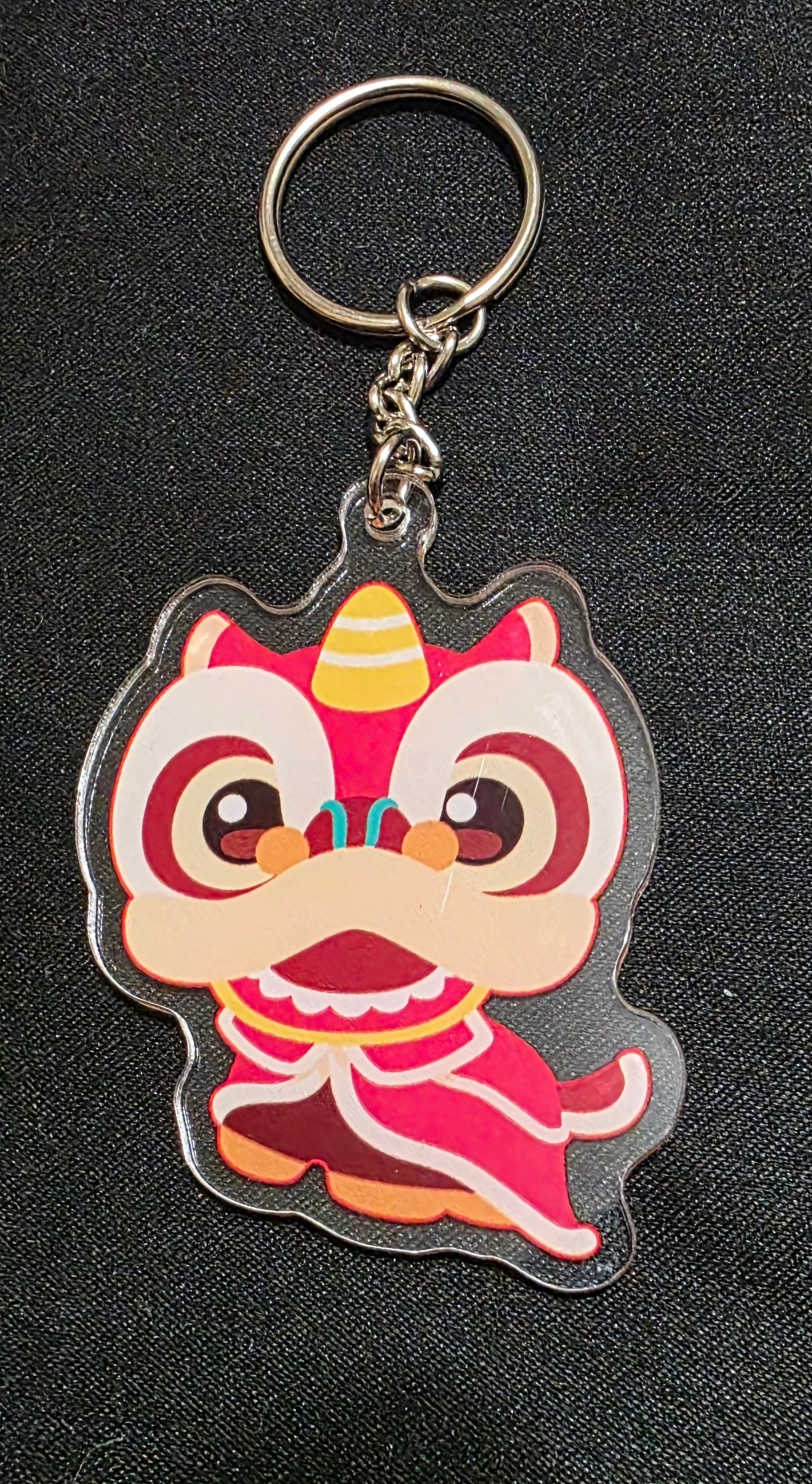 Lion Dog Keychain