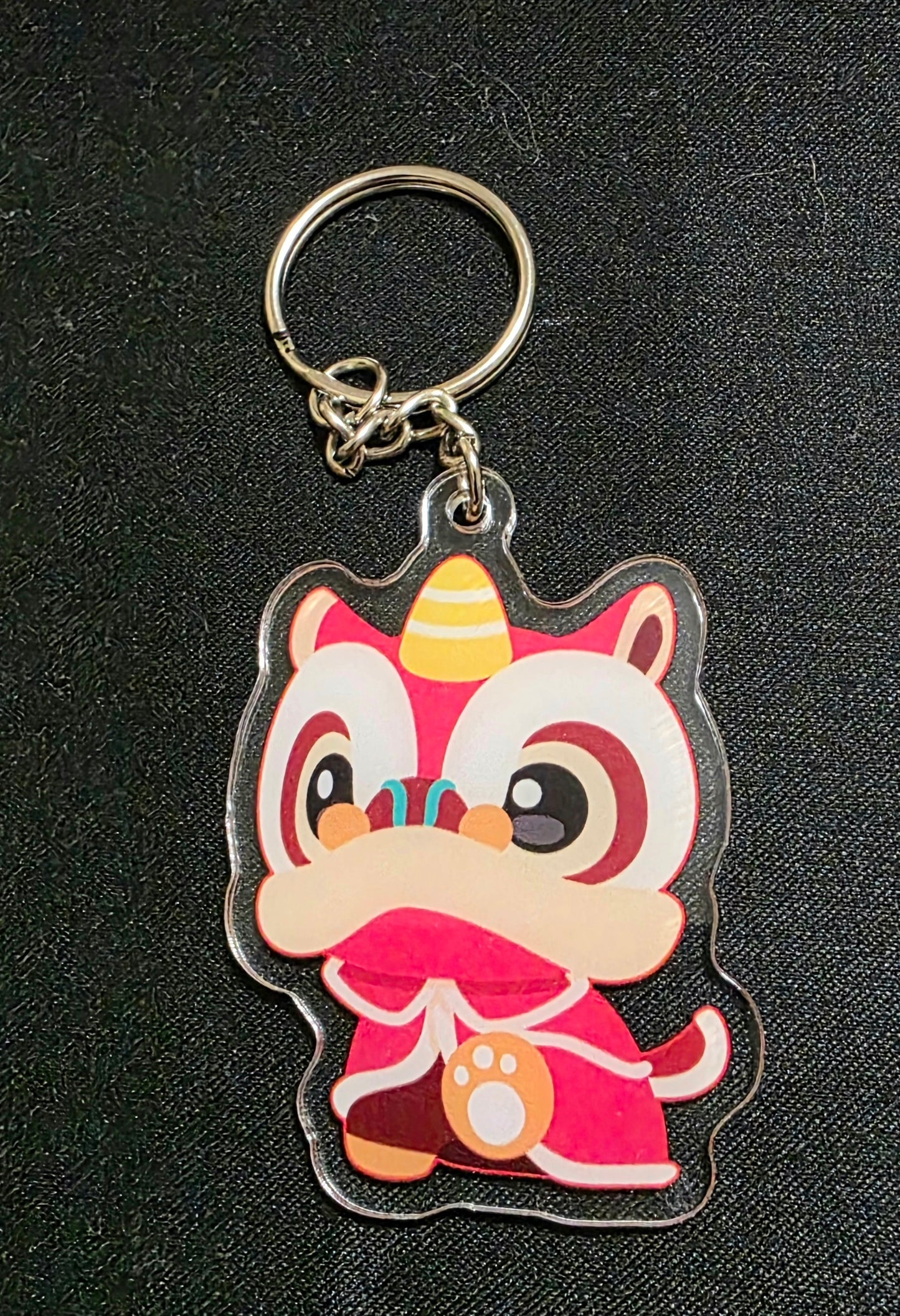 Lion Dog Keychain
