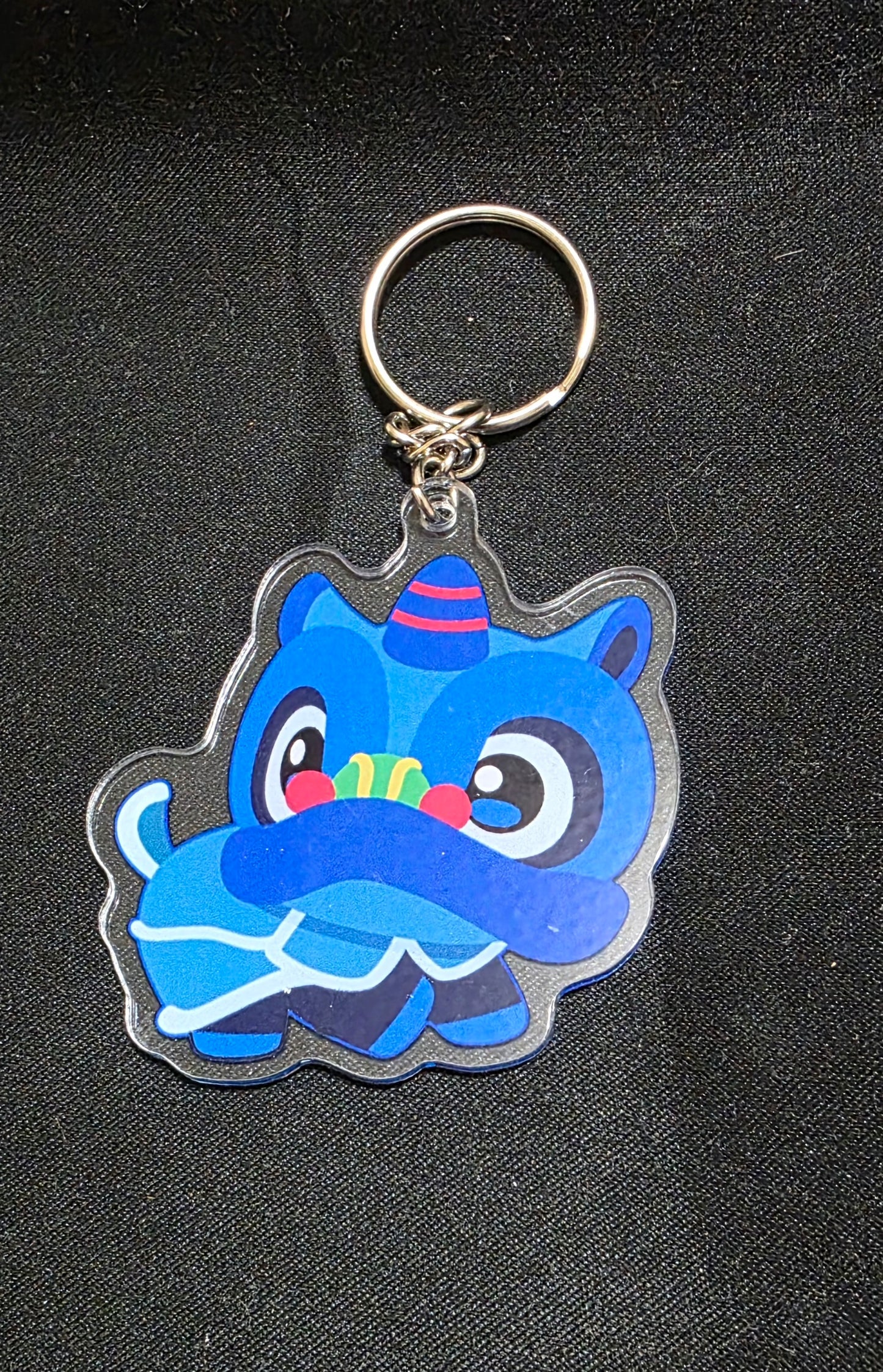 Lion Dog Keychain