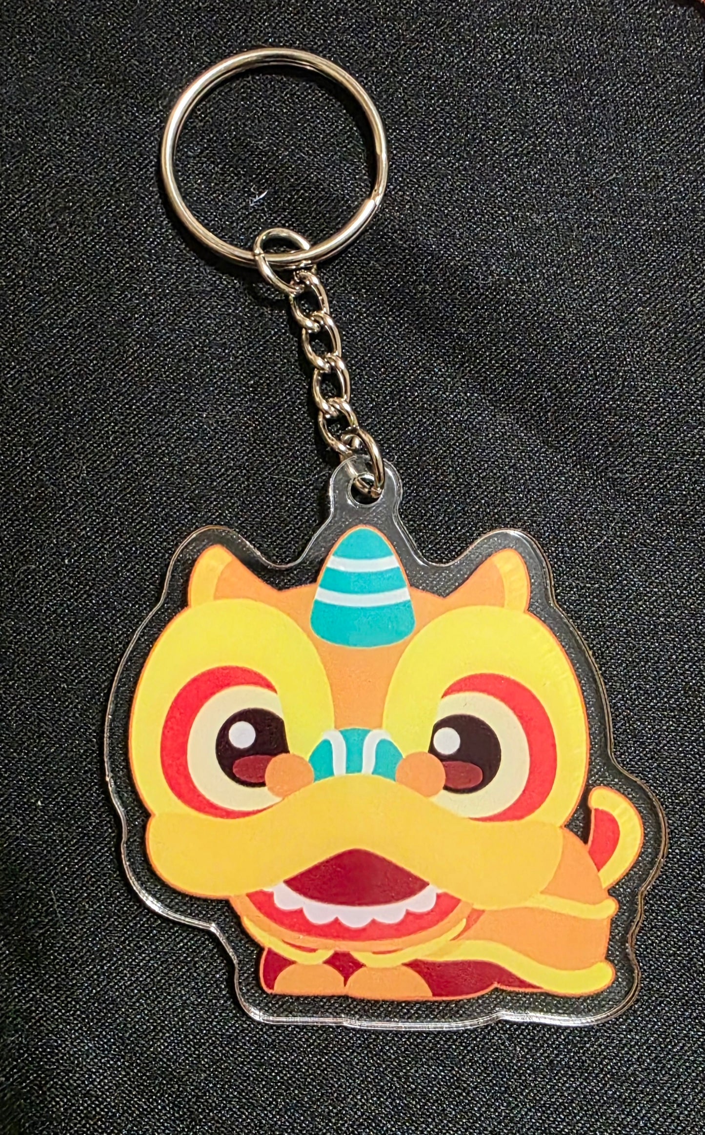 Lion Dog Keychain