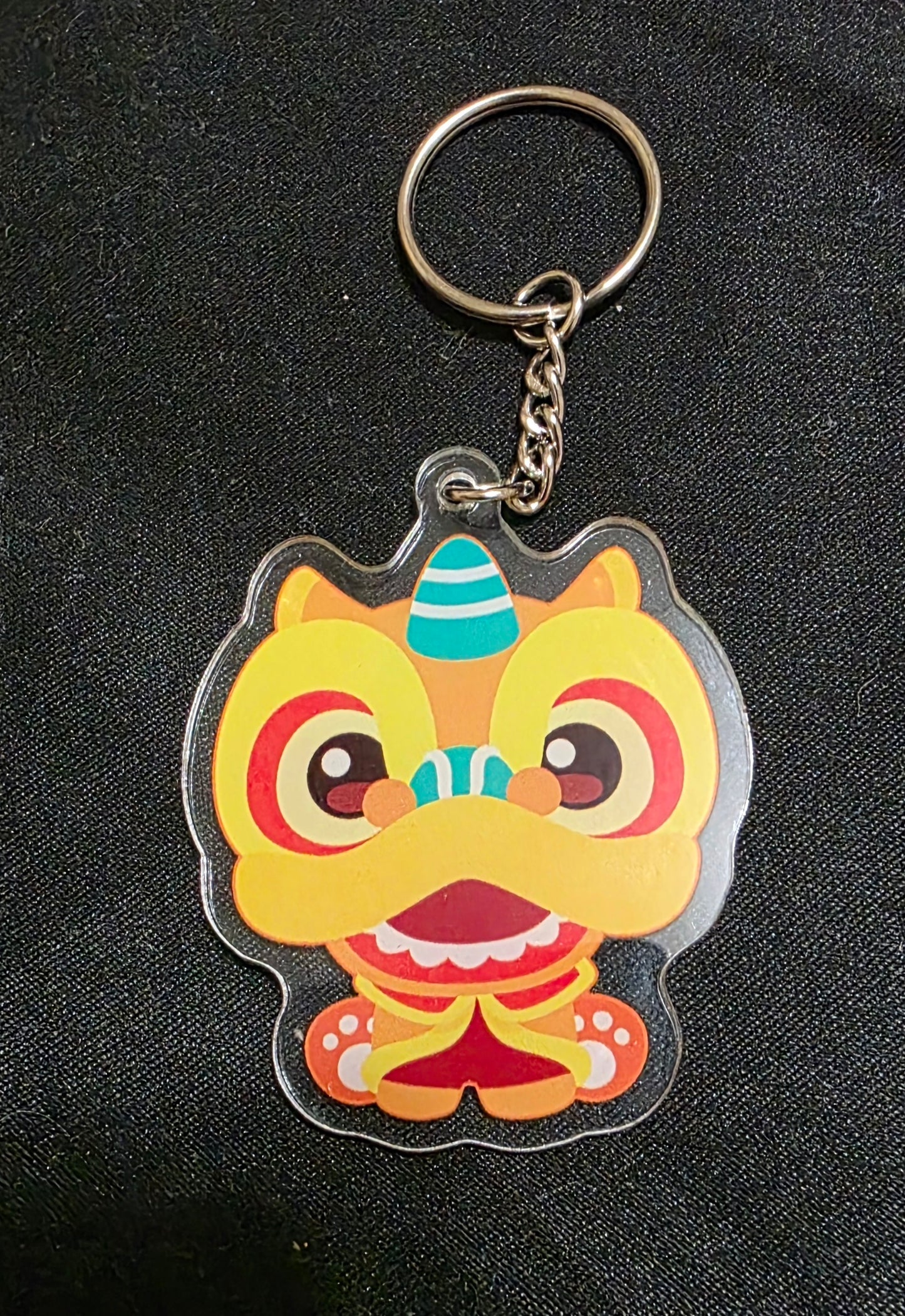 Lion Dog Keychain